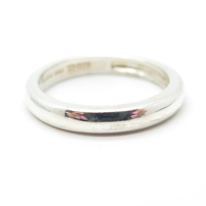 925 Sterling Silver Vintage Michelle Albala Classic Band Ring Size 8