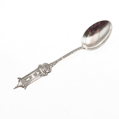 925 Sterling Silver Antique Art Deco San Francisco's Chinatown Coffee Spoon
