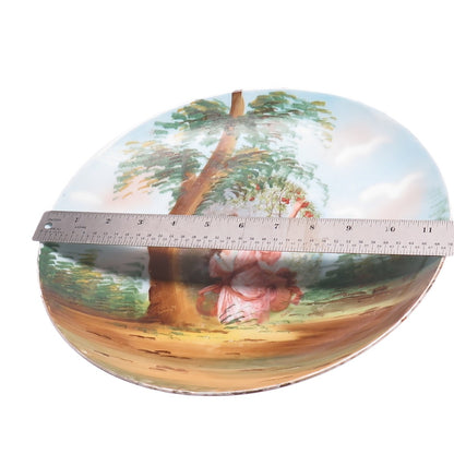 VICTORIA SCHMIDT Antique Austrian Porcelain "Cherries" Collectable Cabinet Plate