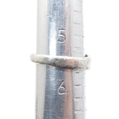925 Sterling Silver Vintage Egyptian Ankh Oxidized Ring Size 5.75