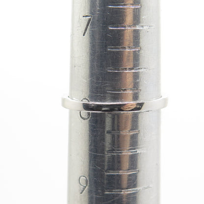 ADI 925 Sterling Silver Oval-Cut Checkered Citrine Gemstone Dotted Ring Size 8