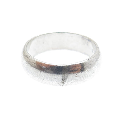 BSD Bob Siemon 925 Sterling Silver Vintage Ichthys Oxidized Band Ring Size 8