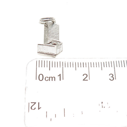 925 Sterling Silver Vintage United Nations Headquarters Mini Charm Pendant