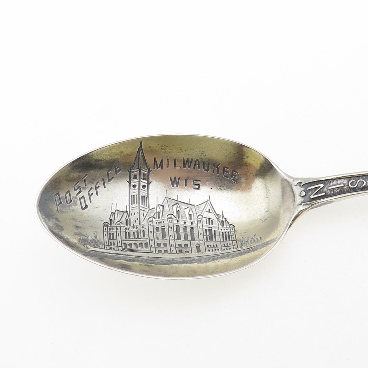 Fessenden & Co. 925 Sterling Silver Antique Art Deco Wisconsin Coffee Spoon