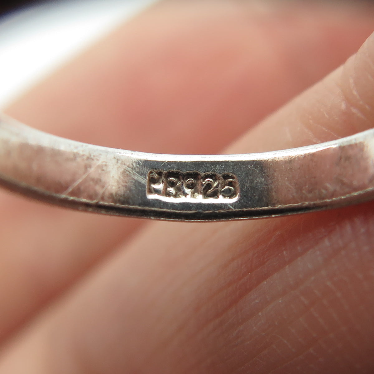 925 Sterling Silver Vintage Classic Wedding Band Ring Size 6