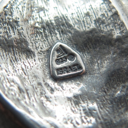 SILPADA 925 Sterling Silver Vintage Israel Hammered Oxidized Pendant