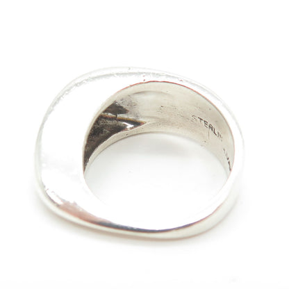 ALWAND VAHAN 925 Sterling Silver Vintage Modernist Ring Size 6