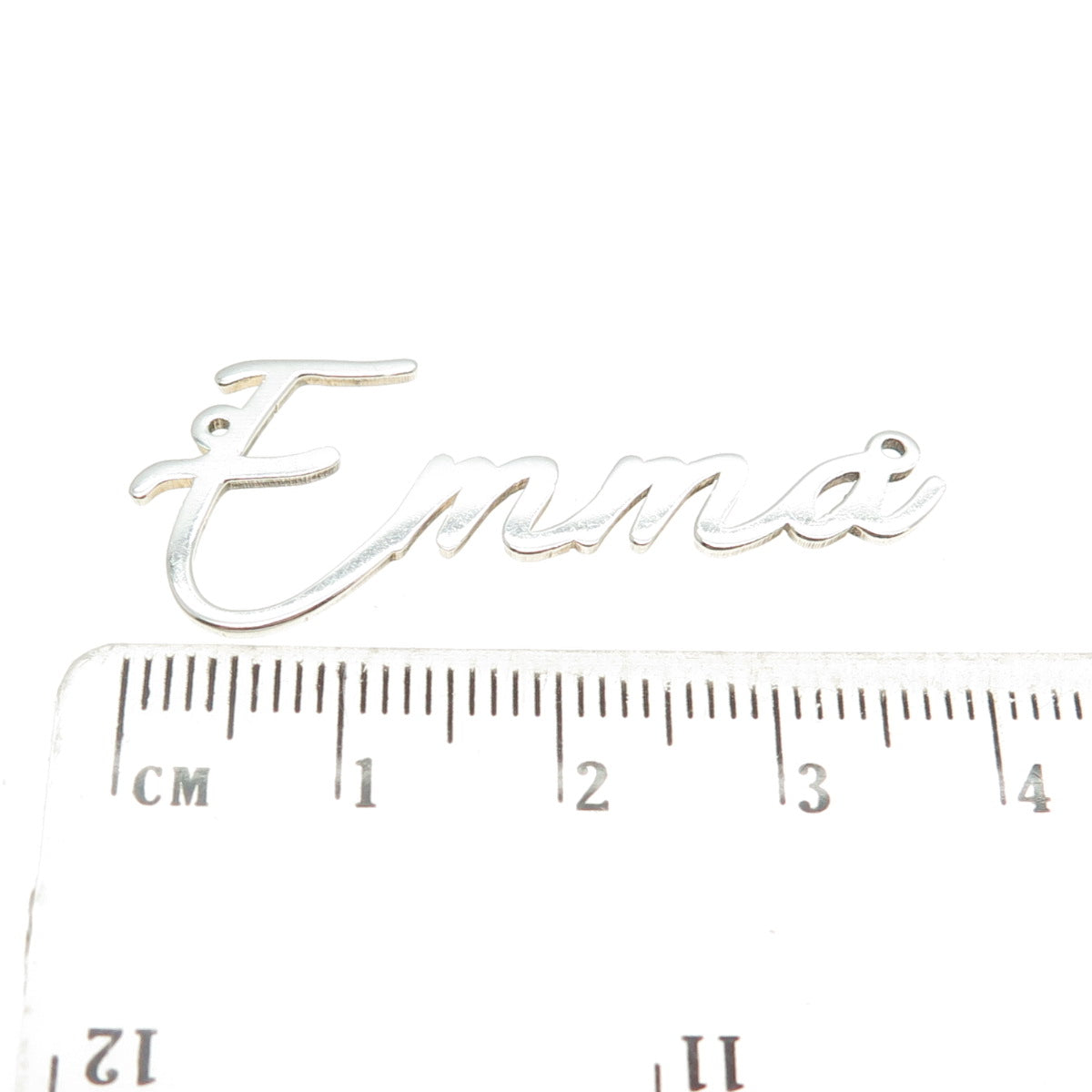 925 Sterling Silver Vintage "Emma" Personalized Necklace Central Part