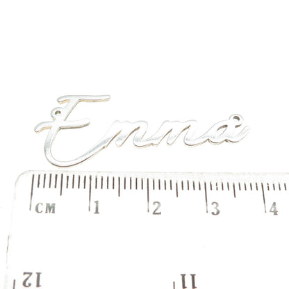 925 Sterling Silver Vintage "Emma" Personalized Necklace Central Part