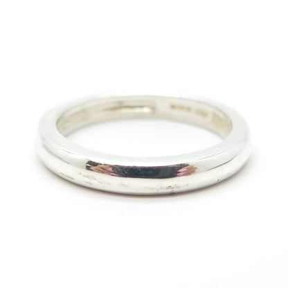 925 Sterling Silver Vintage Michelle Albala Classic Band Ring Size 8