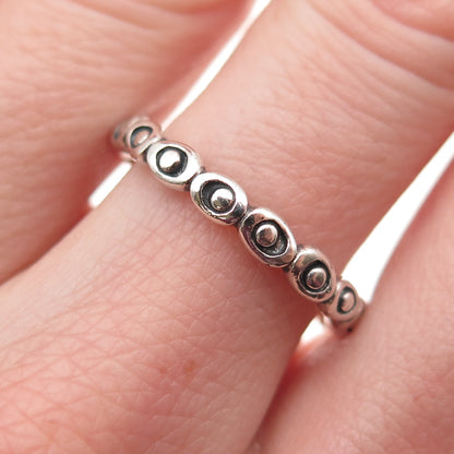 PANDORA 925 Sterling Silver Celebration Band Ring Size 7.5