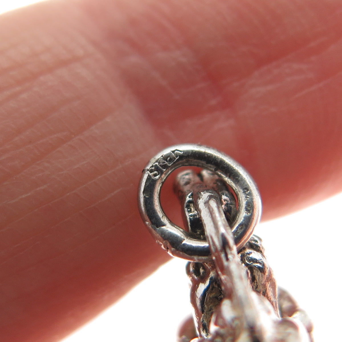 925 Sterling Silver Vintage Man Riding Donkey Minimalist 3D Charm Pendant