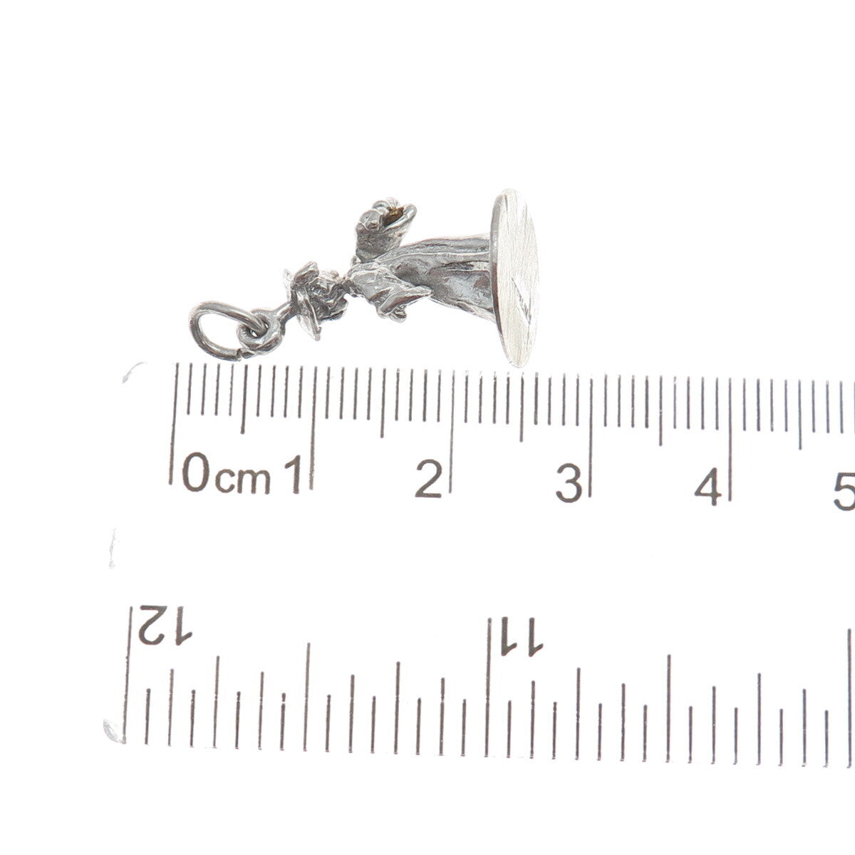 925 Sterling Silver Vintage Graduate Boy Minimalist 3D Charm Pendant