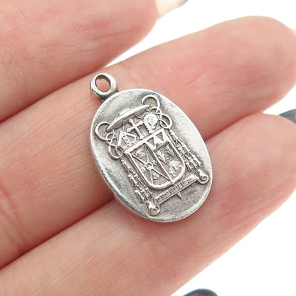 DIEGES & CLUST 925 Sterling Silver Antique Art Deco Bishop Kellenberg Pendant
