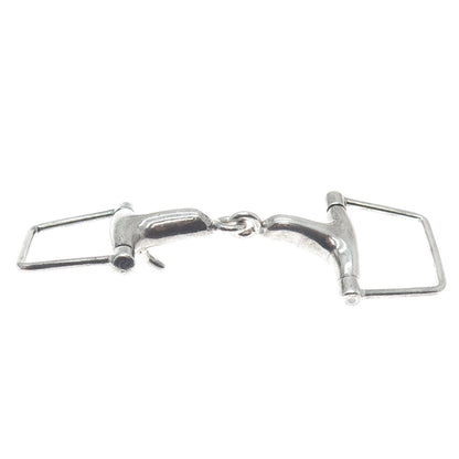 PAT AREIAS 925 Sterling Silver Vintage Snaffle Bit Belt Buckle