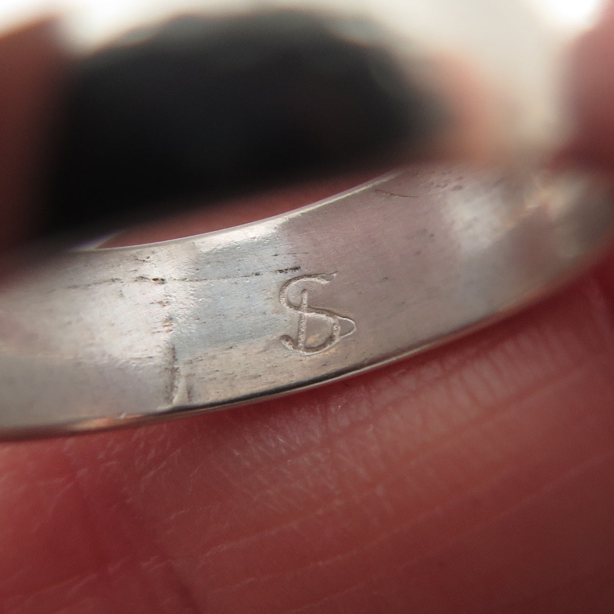 SHUBE 925 Sterling Silver Vintage Classic Wedding Band Ring Size 5.75