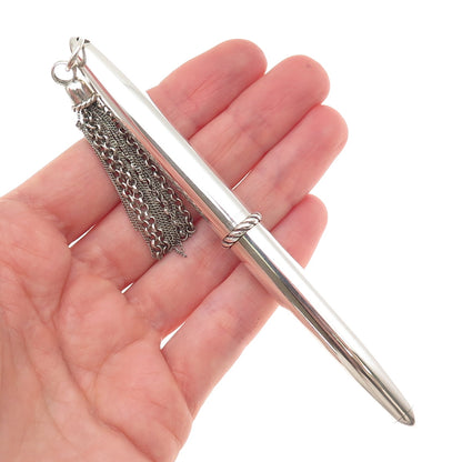 Tiffany & Co. 925 Sterling Silver Vintage Tassel Chain Ballpoint Pen