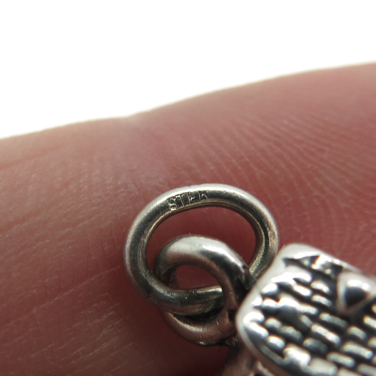 925 Sterling Silver Vintage Mouse Shoe House 3D Pendant