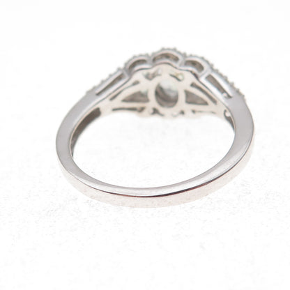 Chuck Clemency 925 Sterling Silver Real Iolite & White Topaz Ring Size 8