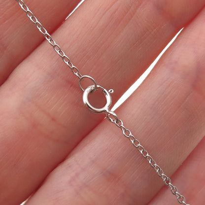 925 Sterling Round & Marquise-Cut C Z Butterfly Cable Chain Necklace 16-18"