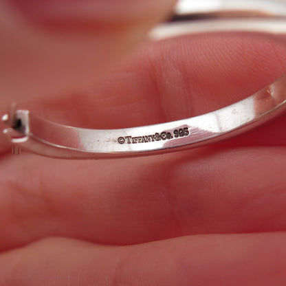 Tiffany & Co. 925 Sterling Silver Vintage Hoop Earrings