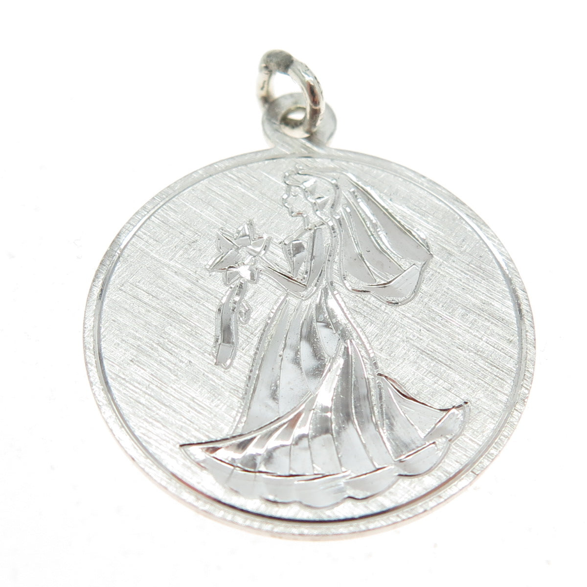 GRIFFITH & SONS CO 925 Sterling Silver Vintage Bride Wedding Charm Pendant