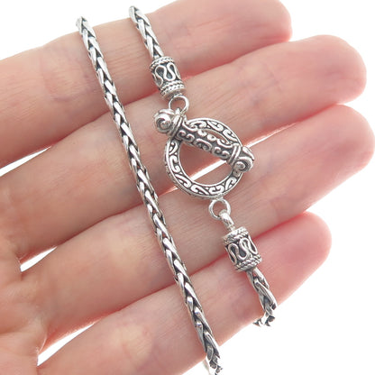 EFFY 925 Sterling Silver Spiga Chain Necklace 18"