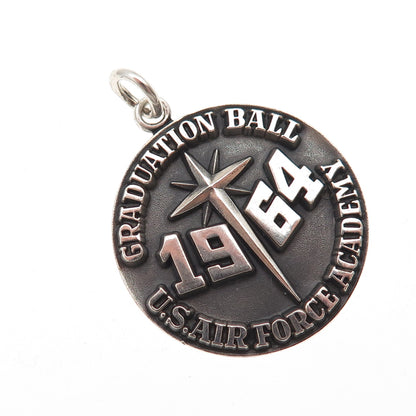 Herff Jones Sterling Vintage 1964 Graduation Ball US Air Force Academy Pendant