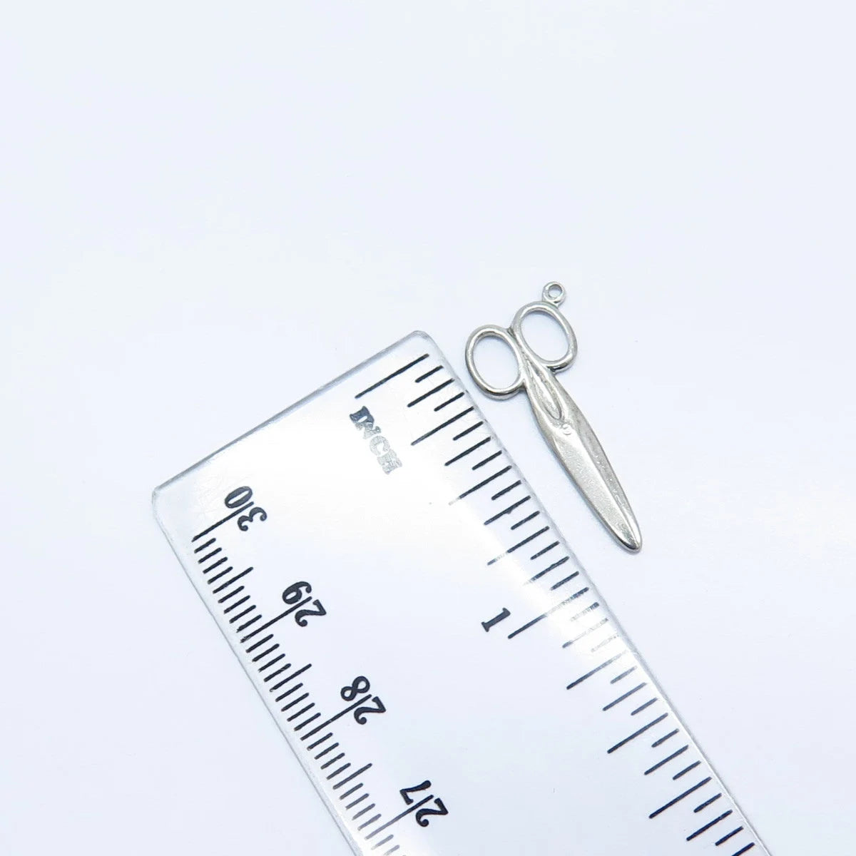925 Sterling Silver Vintage Scissors Pendant