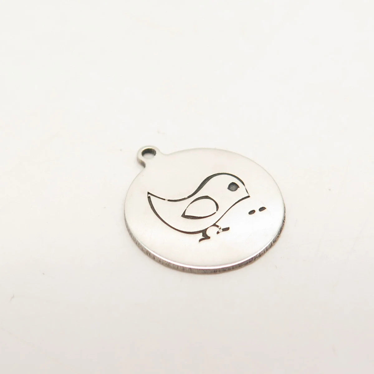 925 Sterling Silver USA Two In Town Bird Charm Pendant