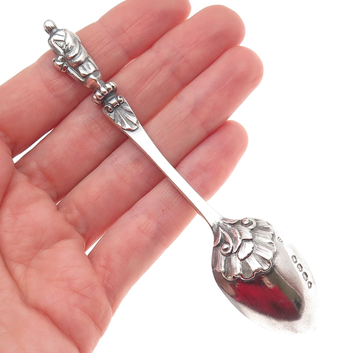 George Aldwinckle 925 Sterling Silver Antique 1862 London Apostle Coffee Spoon