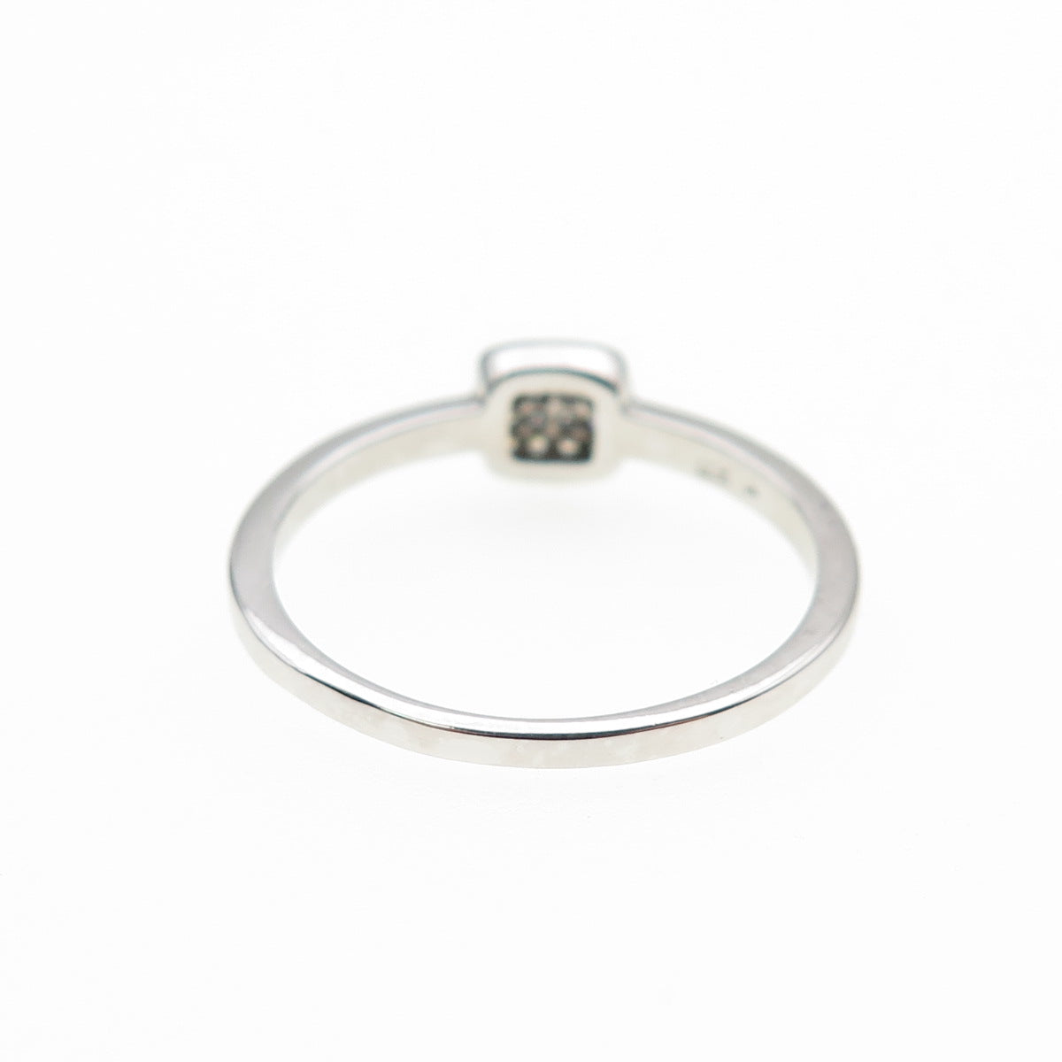 925 Sterling Silver Round-Cut C Z Engagement Ring Size 8