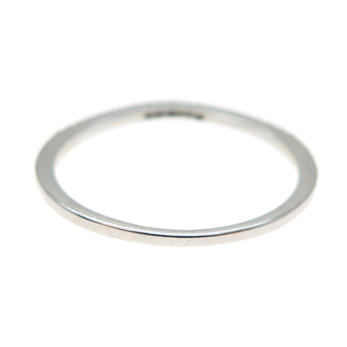 DBJ DEE BERKLE 925 Sterling Silver Real Round-Cut Diamond Stackable Ring Size 10