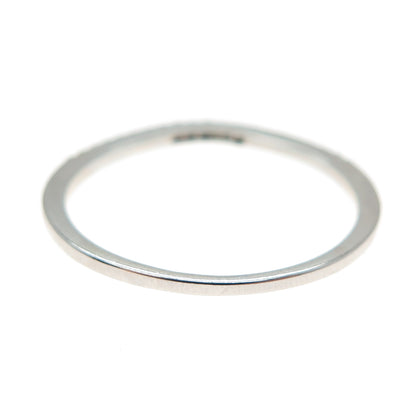 DBJ DEE BERKLE 925 Sterling Silver Real Round-Cut Diamond Stackable Ring Size 10