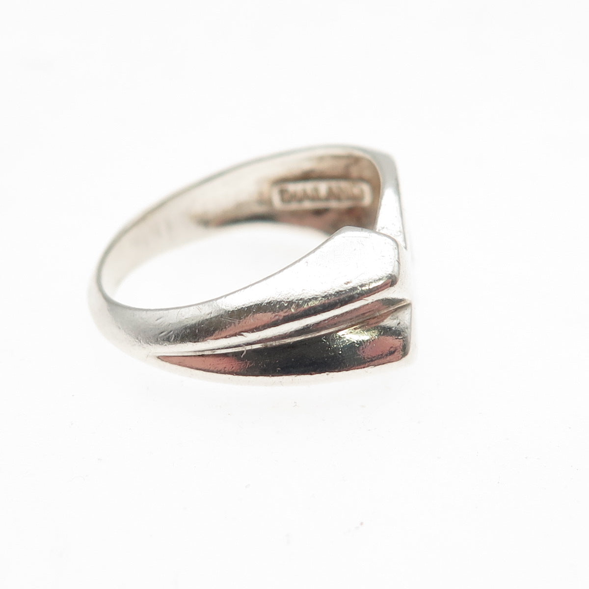 Chapal Zenray 925 Sterling Silver Vintage Ichthys Religious Ring Size 4.75