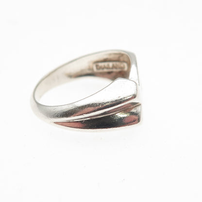 Chapal Zenray 925 Sterling Silver Vintage Ichthys Religious Ring Size 4.75