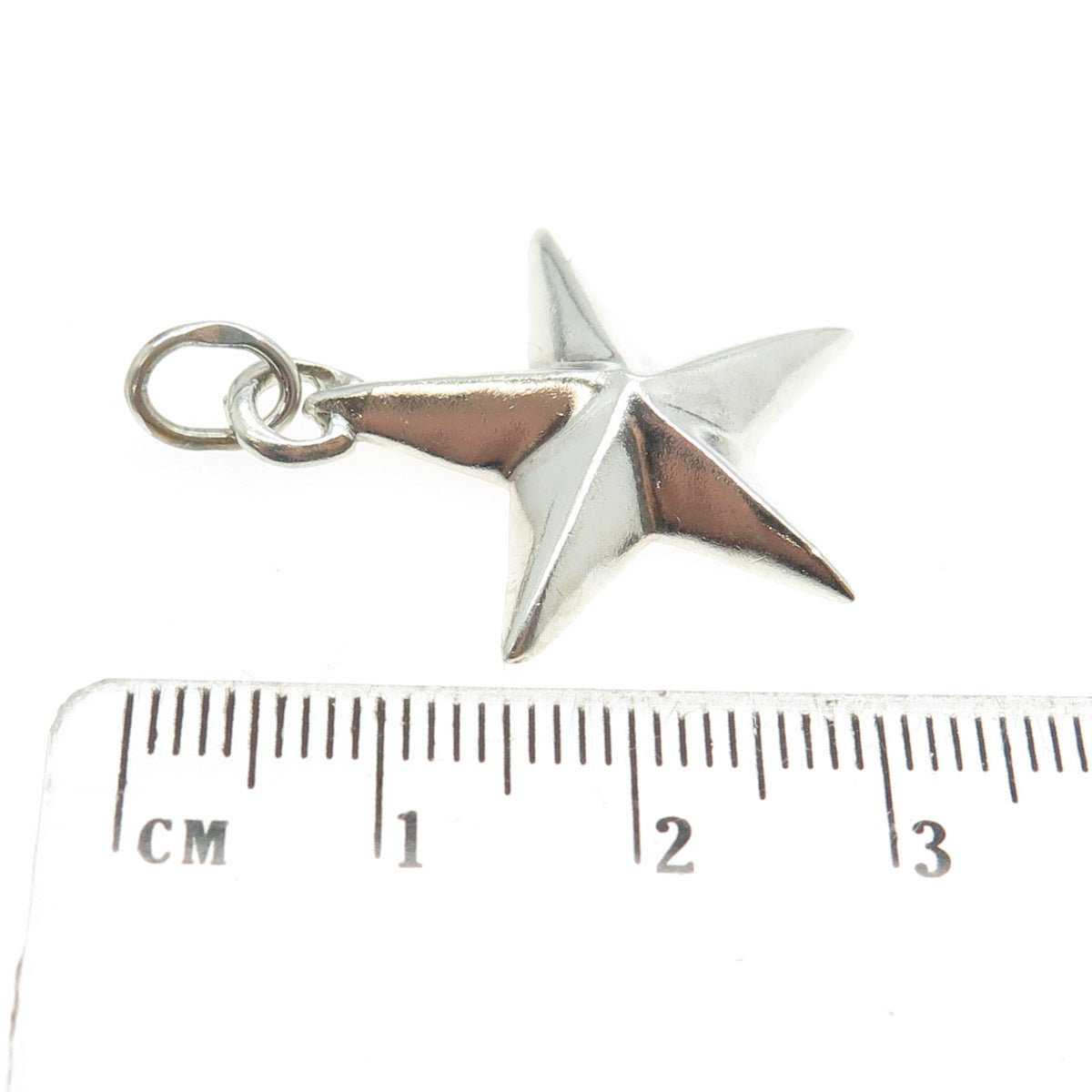 925 Sterling Silver Vintage Nautical Star Charm Pendant