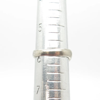 925 Sterling Silver Vintage Chapal Zenray Modernist Ring Size 6