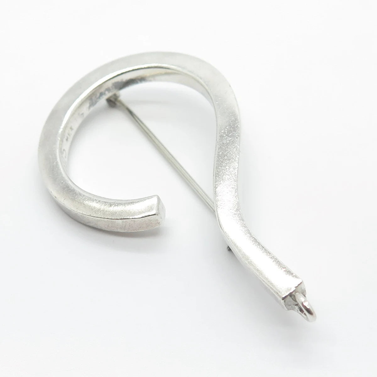 925 Sterling Silver Vintage Mexico Question Mark Pin Brooch