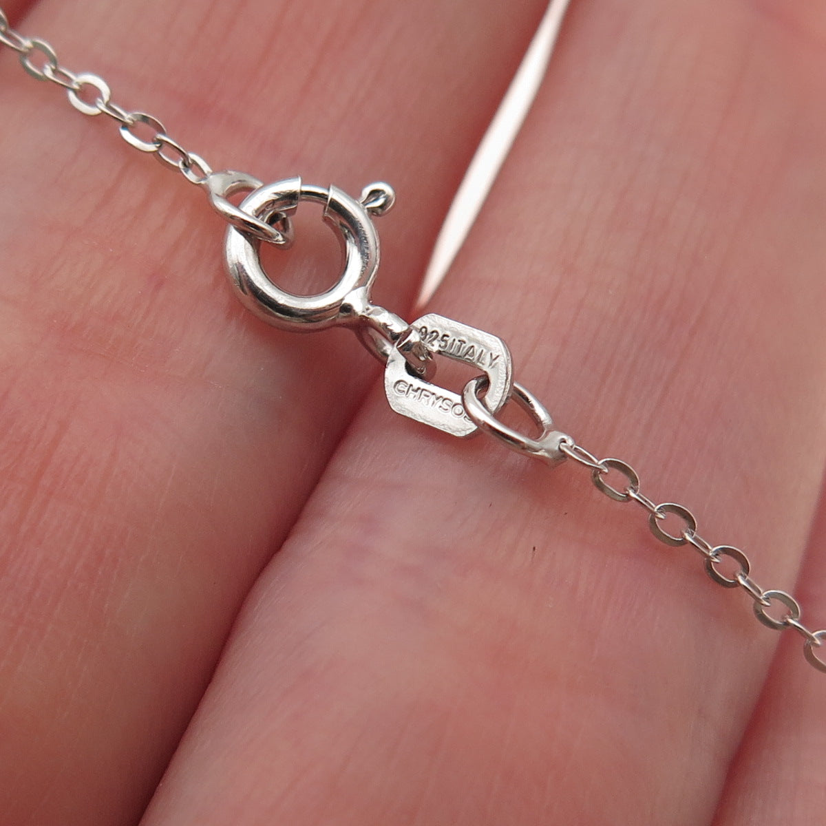 Chuck Clemency 925 Sterling Silver Real Tanzanite Cable Chain Necklace 20"