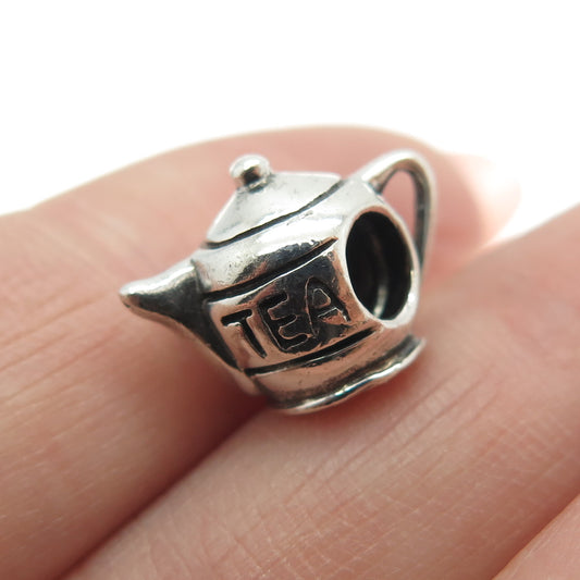 CHAMILIA 925 Sterling Silver Teapot Bead Charm