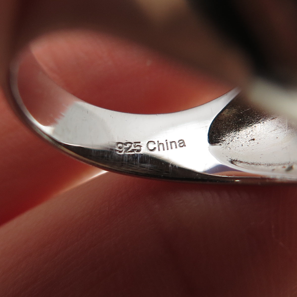 925 Sterling Silver Real Round-Cut Black Spinel Dome Ring Size 7.25