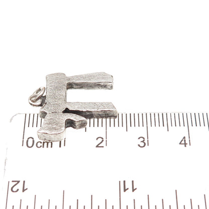 925 Sterling Silver Vintage Chai Judaica Mini Charm Pendant