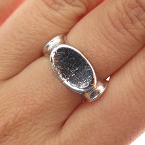 925 Sterling Silver Vintage Spain Modernist Ring Size 7.5