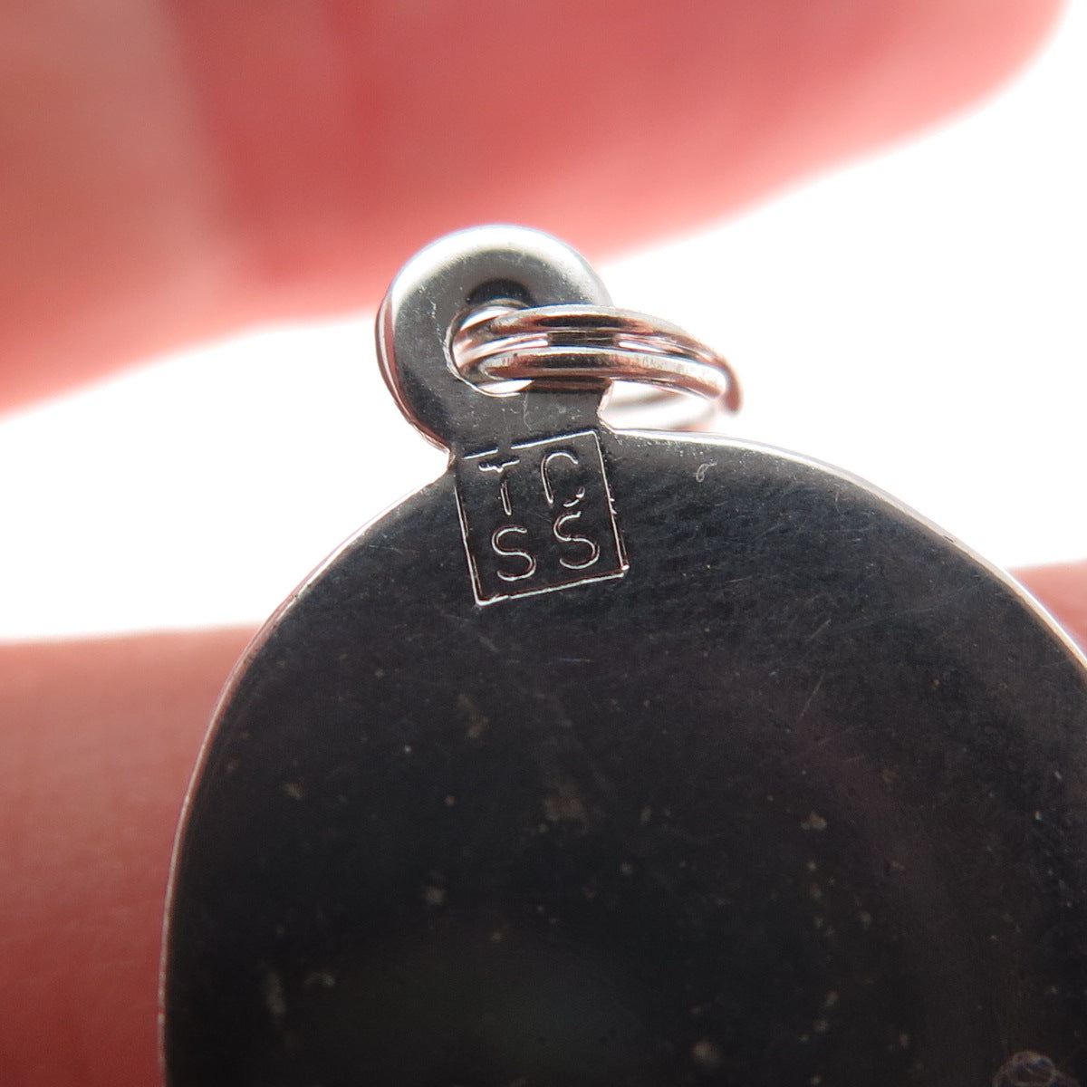 TOWN & COUNTRY Sterling Silver Vintage Rhinestone Portland Rose Charm Pendant