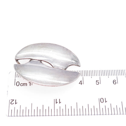 925 Sterling Silver Vintage Israel Modernist Yin Yang Slide Pendant