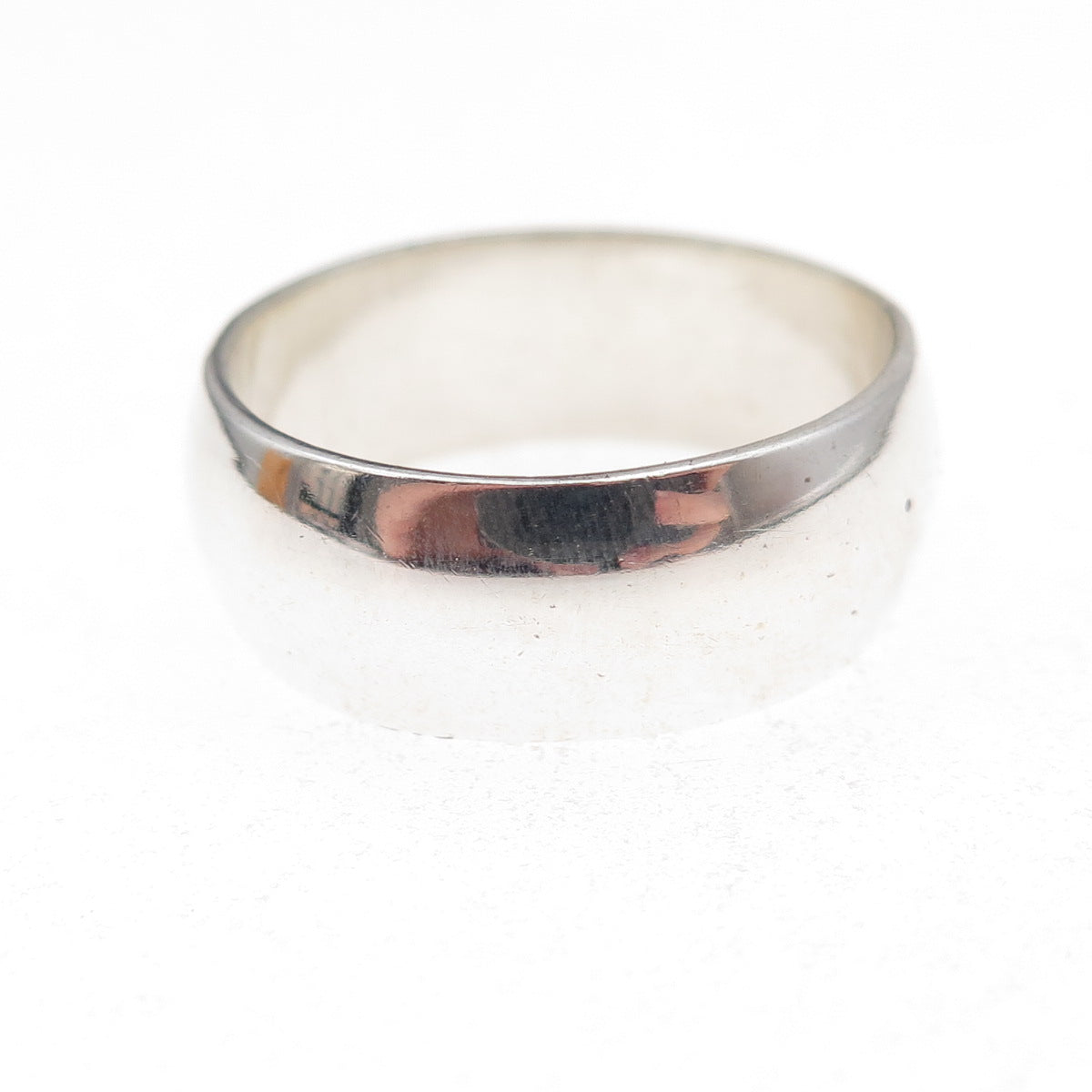 925 Sterling Silver Vintage Classic Wedding Band Ring Size 8.25