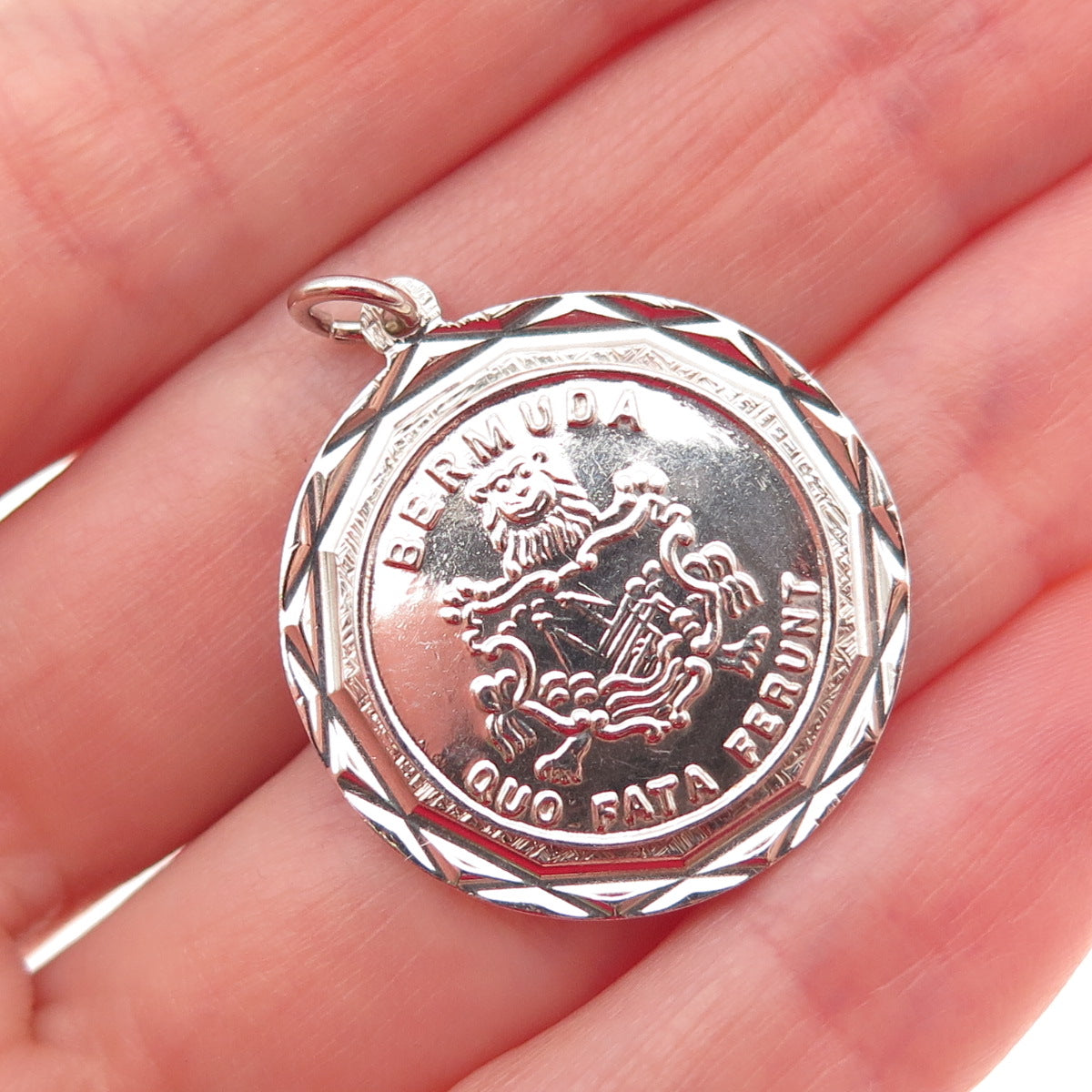 Payton Pepper & Sons 925 Sterling Vintage 1969 Birmingham Bermuda Charm Pendant