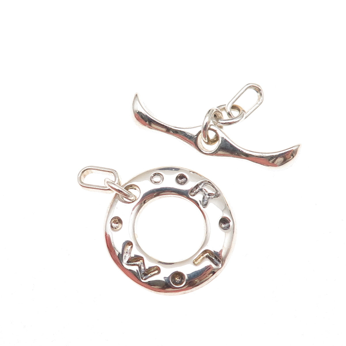 Robert Lee Morris Sterling Silver Vintage Bracelet / Necklace Toggle Lock Clasp