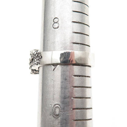 Ostby & Barton 925 Sterling Silver Vintage Modernist Nugget Oxidized Ring Size 9